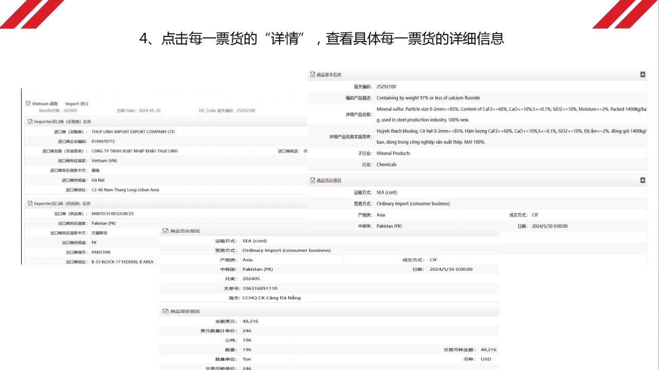 查看每一票的详情